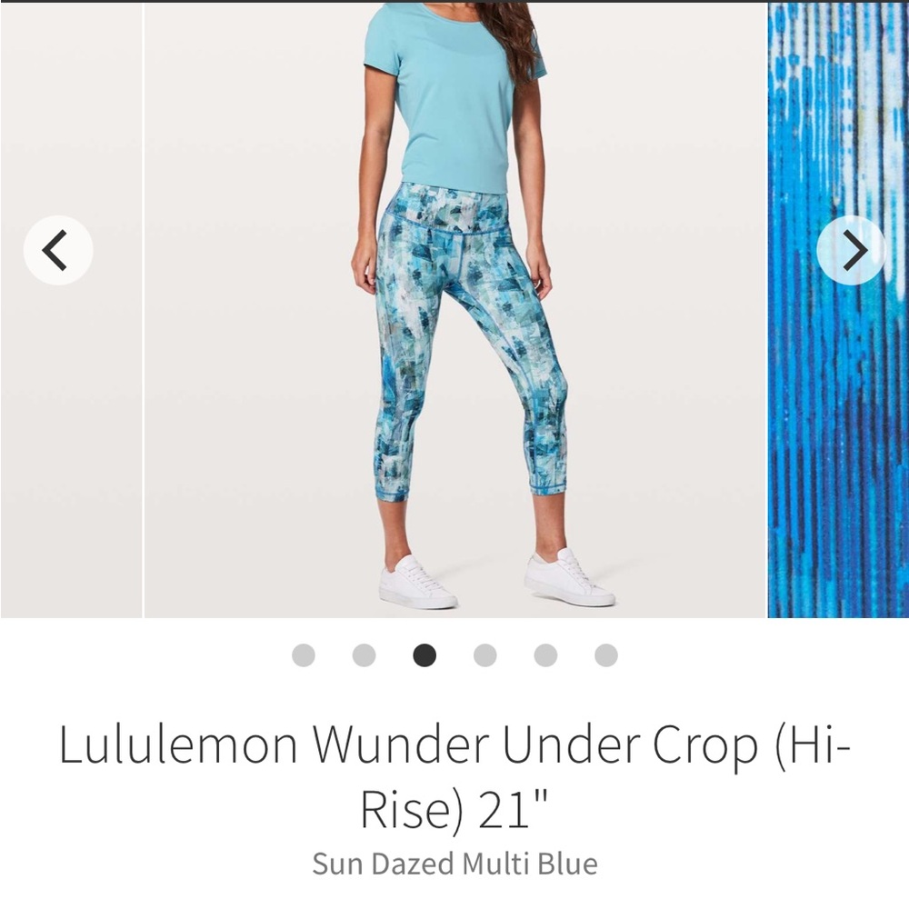 NWOT! Lululemon Wunder Under Crop High Rise